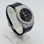 Hublot Style Men’s Strap Watch in Black & Brown - Black